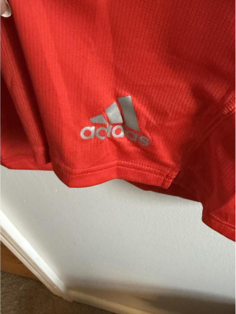 Adidas Run It Tee M Men's Running T-Shirt Vivid Red Size S - Picture 3 of 5